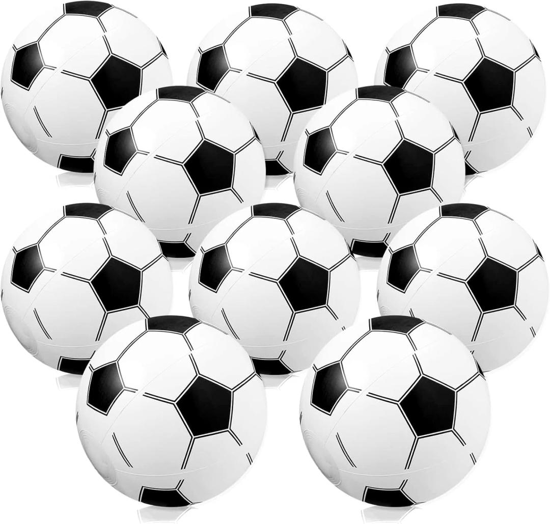 WELLVO 24Pcs Soccer Beach Balls