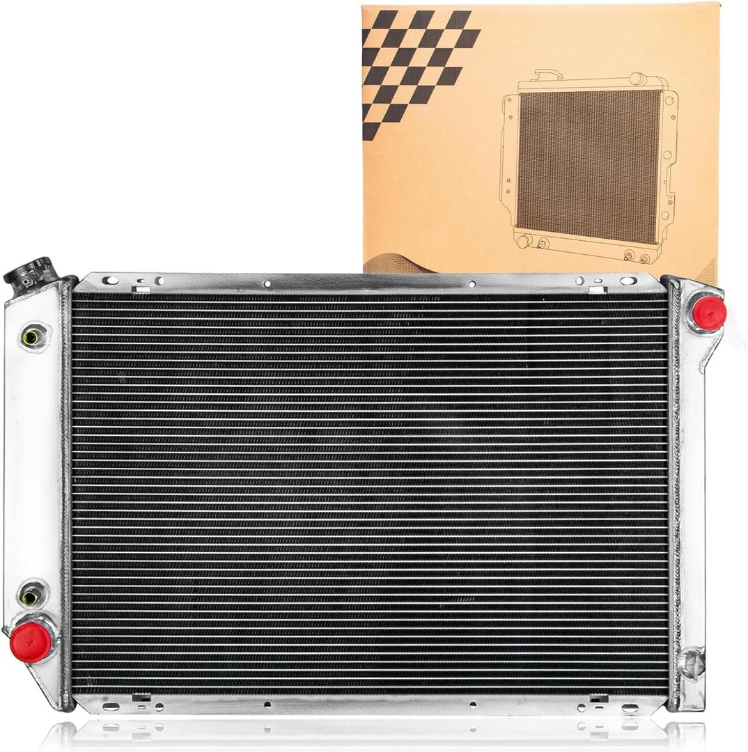 3 Rows Aluminum Radiator For 1980-1984 Ford F150 F250 F350 Bronco 5.0L 5.8L 7.5L V8, Radiator For 1980 1981 1982 1983 1984 F150 F250 F350 Bronco Radiator, All Aluminum Radiator