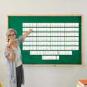 29 Pieces Pastel Magnetic Number Line Bulletin Board Border for Classroom Wall Decoration, -20 to 120 Math Posters Learning Supplies for Back to School