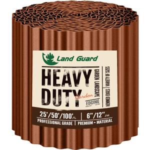 Land Guard Corrugated Garden Edging Border, 12"50' Landscape Paver Edging, Tall Landscape Edging, Fence for Garden, Flower Bed, Lawn and Landscape Edging (Red Rust)