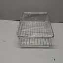 AIDERLY Dish Drying Rack in Sink Expandable Stainless Steel Kitchen Dish Drainer with 4 Cup Holders, Silver