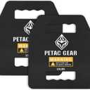 PETAC GEAR Tactical Weights Plates For Weighted Vest For Men Workout,5/10/15/20 LBS Weight Strength Training Vests Equipment Workout Gear (Straight)