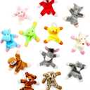 Konohan 12 Pcs Animal Magnets Toy Set for Refrigerator Plush Magnet Animals Fridge Magnet Toys for Kitchen Fridge Locker Home Office Accessory