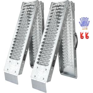 BEJONI 67" Folding Truck Ramps, 960 Lbs Capacity Tailgate Ramp for Lawn Mower, Portabe Anti-Slip Steel Loading Ramps for Pickup Trucks, ATV, UTV, Motorcycle, Trailer, Dirt Bike, 8.7" Wide, 2-Pack