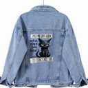 8 Sheets Funny Cat Iron on Transfer Patches Cat Day Iron on Decals Stickers Cute Blue Yellow Grey Animal Designs DIY Crafts Heat Transfer Vinyl Stickers Appliques for Clothing T Shirts Bag Decorations