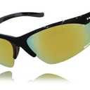 GoLight Polarized Wraparound Sports Sunglasses for Men & Women – UV400, Anti-Glare, Lightweight Frame with Metal Hinges