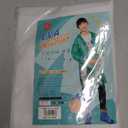 Raincoat Made With Heavy Gauge Waterproof Vinyl Full Cut Attached Hood White For Women And Men Size 120 cm - 160 cm