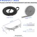 WE49X20697 Dryer Bearing Kit Compatible with G-E Hot-point Dryers Include WE1M504 & WE1M1067 Drum Slides by Fetechmate WE3M26 Top Bearing WE12M29 Dryer Belt WE9M30 Dryer Felt