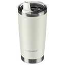 SILICANICE 20oz Hygienic Insulated Tumbler — 100% Leakproof Lid with Removable Spout & Straw, Reinforced Vacuum-Protection Base, Cup Holder Friendly, for Iced Coffee, Smoothie/Water on the Go - Cream