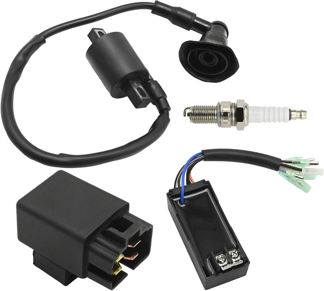 0451018 0452061 CDI Box Ignition Coil Kit, Replacement for Polaris Sportsman Predator Scrambler 50 90 2001-2007, Replaces 0452187 0450553 0450555