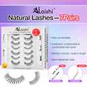 2 x Wispy False Eyelashes Kit With Bond, Seal and Tweezer, 7 Pairs Natural Look Fake Cat Eye Lashes Strips Thin Band Extensions Waterproof Easy Eyelashes for Beginners DF99#