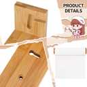 12 Inch Wooden Easel Paper Roll Holder Wall Mount Kraft Paper Roll Holder Brown Paper Roll Butcher Paper Dispenser for Kitchen DIY Office School Business Grocery Lists Art Projects NO Paper