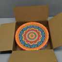 60 Pcs Fiesta Mexican Paper Plates 9 Inch Cinco De Mayo Party Dessert Disposable Taco Party Plates for Decorations Birthday Supplies Cake Favors Baby Shower Safari (Fiesta)