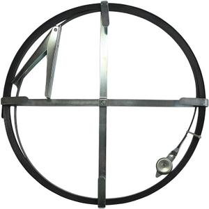 Edward Tools Sewer Rod Snake  50-Foot Flat Drain Cleaning Rod  Steel Cable with Zinc Plated Frame  Heavy Duty 1/2 Inch Diameter for All Sewer Pipe Sizes