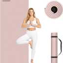 TPE Yoga Mat 72"x26"x0.4" Thick Non Slip Exercise Fitness Mat