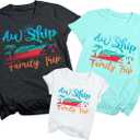 2026 Family Cruise Shirts It's A Family Trip Shirt Making Memories Together Cruise Ship Short Sleeve Tops