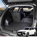 GYGY Cargo Mat Trunk Liner with Backrest Mats Fit for 2022-2025 2026 Hyundai Tucson (Gas Models Only, Not for Hybrid/PHEV), All Weather Waterproof TPE Rear Cargo Tray