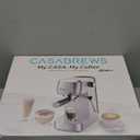 CASABREWS 3700 Essential Espresso Machine 20 Bar, Stainless Steel Cappuccino & Latte Machine with Steam Frother for Home, 43.9oz Water Tank, Silver