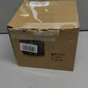 360° Rotating Utensil Caddy Countertop - Cutlery Silverware Caddy Holder with 4 Compartment - Higher Raised Flatware Organizer with Handle for Party Kitchen Counter Office Black