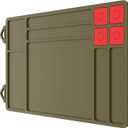 Pistol Gun Cleaning Mat, Thick Gun Cleaning Pad with Magnetic Organizer Parts Tray, Anti-Slip Rubberized Pistol Handgun Revolver Gun Mat, Protective Workbench Mat for Glock Cleaning