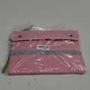 Fireproof Document Bag with Lock, 4200°F Heat Insulated Waterproof Bag, (14x10'')8 Layers of Functional Materials, Reflective Strip for Fast Find, Protect Your Currency, Passport,Valuables(Ash Pink)