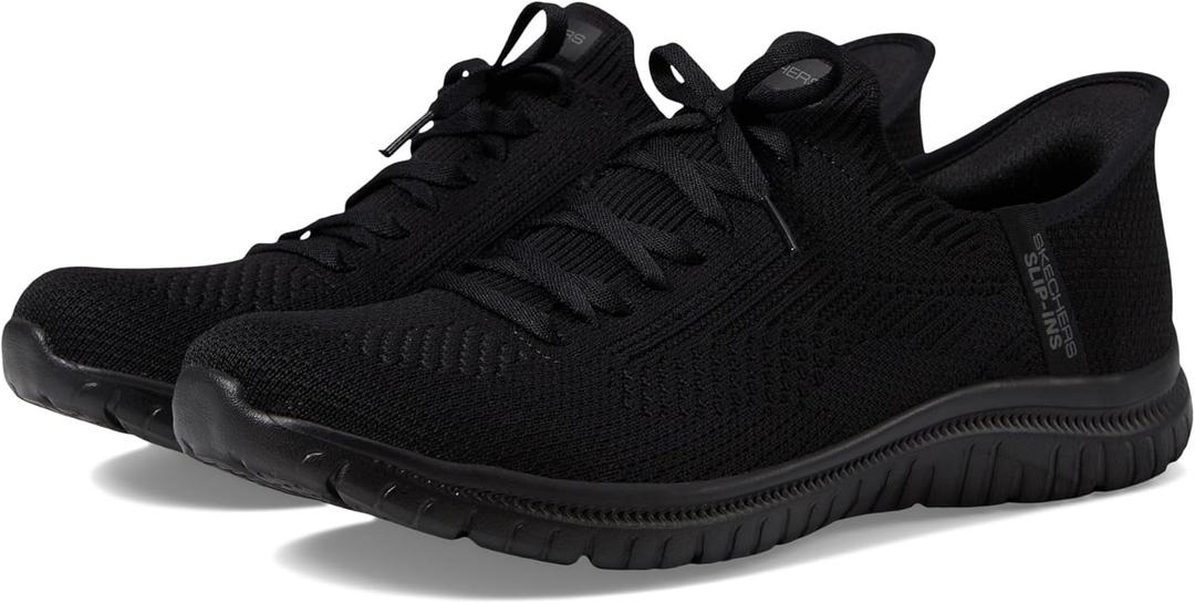Skechers Women's Virtue-Divinity Sneaker, Black/ Black=BBK, 9.5