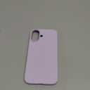 ORNARTO Compatible with iPhone 16 Case 6.1", Slim Liquid Silicone 3 Layers Full Covered Soft Gel Rubber Shockproof Phone Case, Protective Cover with Anti-Scratch Microfiber Lining-Pastel Lilac
