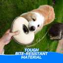 Soft & Safe Dog Flying Disc, 10 Inch Bite-Resistant Dog Toy for Medium Large Dogs, Gentle on Teeth, Waterproof, Anti-Dust, Outdoor Fetch Training Water Toy (Brown)