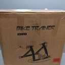 Bike Trainer, Magnetic Bicycle Stationary Stand for Indoor Exercise Riding, 26-29" & 700C Wheels, Quick Release Skewer & Front Wheel Riser Block Included (YELLOW)