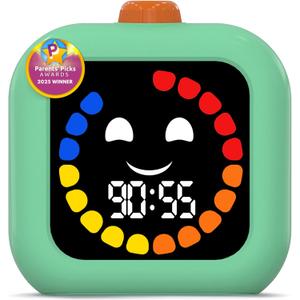 Digital Visual Timer for Kids - Rechargeable 99 Min Timer - Focus & Smoother Routines - Visual Timer for Classroom, ADHD Autism Toddler Support - Daily Use at Home, Therapy or School (Green)