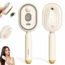 Electric Spray air Cushion Massage Comb, 2026 Upgraded 3 in 1 Rechargeable Air Cushion Hair Brush,Retractable Hairs Massage Brush for Frizzy Hair & Scalp Care, Relieve Hair Tangles & Dryness (White)