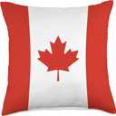 Canada Flag Canadian Flag Throw Pillow (18x18)
