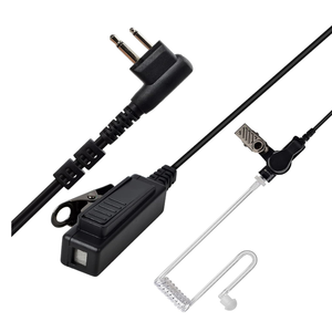 UAYESOK QX-95 2 Pin Earpiece Headset for Motorola CP200 CP200D DTR550 DTR650 RDU2020 RDU4100 RDU4160D SP50 P200 Walkie Talkie with Transparent Acoustic Tube