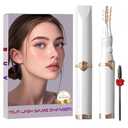 Heated Eyelash Curler - 2 in 1 Clip-Type Eyelash Curlers - Electric Eyelash Curler Rechargeable for 24H Long Lasting, 3 Heating Modes, 8S Fast Heating, White-DB