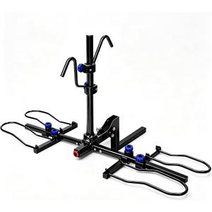 Bike Rack Hitch Carrier for Car, Foldable 2-Bike Rack, 200 lbs Capacity Fits Fat Tire & Standard Bikes, for SUV Truck RV