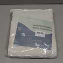 Nanspring Beige White Linen Curtains 84 Inch Length 2 Panels Set for Living Room Rod Pocket Back Tab Light Filtering Window Drapes for Bedroom Dining Room Protect Privacy Home Decor