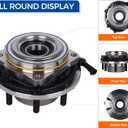 515082K 4WD Front Wheel Hub Bearing Assembly Fit for 2005-2009 Ford F-250 Super Duty, 2005-2010 Ford F-350 Super Duty DRW