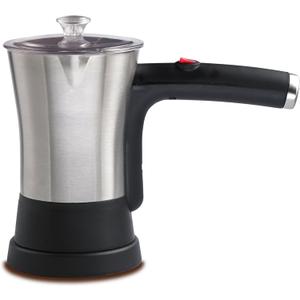 Brentwood Appliances TS-117S Electric Turkish Coffee Maker, 4-Cup, Stainless Steel/Black