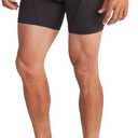 ExOfficio Men's Give-N-Go Sport 2.0 Boxer Brief 6 " Travel Underwear for Men, Breathable and Durable, Easy Clean (Medium, Black/Black)