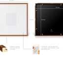 artisane home goods - Gallery Frame 1.0, Picture Frame, 18x18 Walnut, Gallery Wall Frame Set, Large Picture Frame, Oversized Mat (4x4, 4x6, and 5x7)