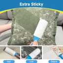 Swihauk 600 Sheets Extra Sticky Lint Rollers for Pet Hair, Easy Spiral Tear Lint Roller for Clothes with Ergonomic Handle, Multipurpose Lint Remover for Furniture, Carpet, Car Seat
