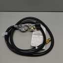 Propane Hose Adapter & Regulator Fit for Blackstone Griddle to Propane Tank, Grill Gas Regulator Line with Gauge, Fit for 17/22 Tabletop Griddle, Pit BOSS 2 Burner Griddles,Blue Rhino Razor Griddles