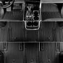Floor Mats for Kia Carnival 2022-2026 Gas, Full Coverage All Weather Floor Mat Trunk Cargo Liner with Backrest Protectors & Door Sill Guards Accessories, Full Coverage Set (Fit 8 Sests)