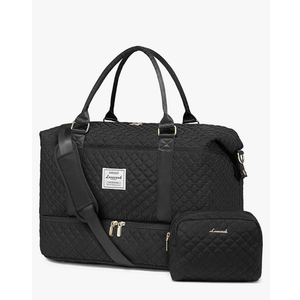 LOVEVOOK Travel Duffle Bag,Weekender Bags for Women with Shoe Compartment，Carry on Overnight Bag with Toiletry Bag,Gym Duffel Bag with Wet Pocket, Hospital Bags for Labor and Delivery