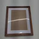 Brown 8x10 Picture Frame with Mat for 6x8 Display, Rustic Desk Wall Photo Frame for Horizontal and Vertical, 1 Pack