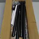 ENJOYBASICS 2 Pack Adjustable Spring Tension Curtain Rods 32 to 66 Inches, Stainless Steel Matte Black Shower Rod No Drilling for Window, Bathroom, Closet, Room Divider, 7/8" Diameter
