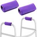 2 Pack Walker Handle Cushions for Rolling Wheelchair, Non-Slip Walker Padded Hand Grip Covers Walkers Hand Grips Cover Moisture Wicking Hands Gripper Mobility Accessory