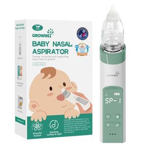 GROWNSY Nasal Aspirator for Baby, Electric Nose Aspirator for Toddler, Baby Nose Sucker, Automatic Nose Cleaner with 3 Silicone Tips, Adjustable Suctions, Music and Light Soothing Function (Green) GROWNSY Nasal Aspirator for Baby, Electric Nose Aspirator for Toddler, Baby Nose Sucker, Automatic Nose Cleaner with 3 Silicone Tips, Adjustable Suctions, Music and Light Soothing Function (Green)