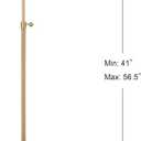 JONATHAN Y 56.5" Adjustable Library Floor Lamp Metal/Marble, Brass Gold