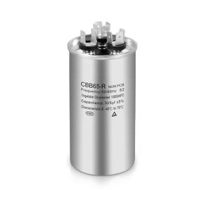 30+5 MFD Capacitor 5% 30/5 uF 370/440 VAC CBB65 Round Dual Run Capacitor for Air Conditioner, Heat Pump Condenser, Fan Start